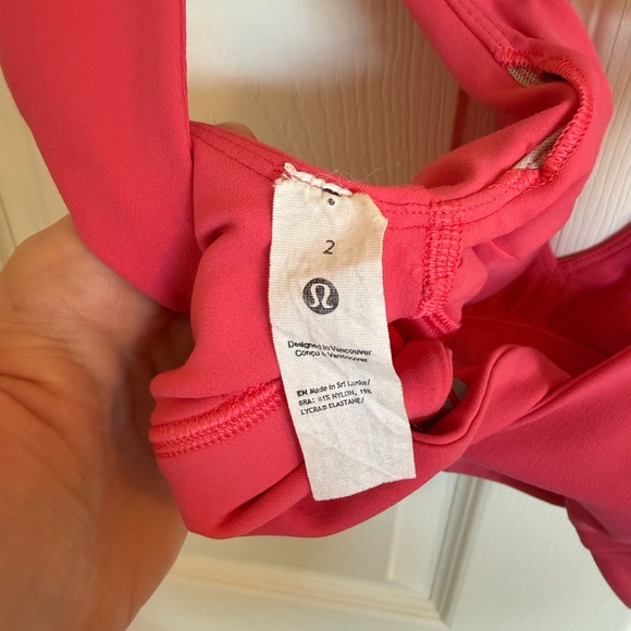 Lululemon Align V-neck Sports Bra - Lipgloss Size 2 - Picture 6 of 7